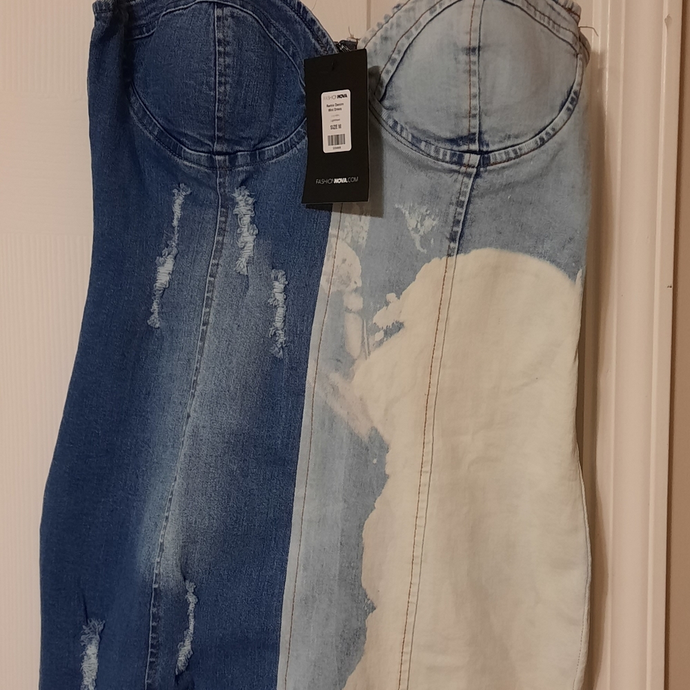 Brand new Fashion Nova denim mini ladies.